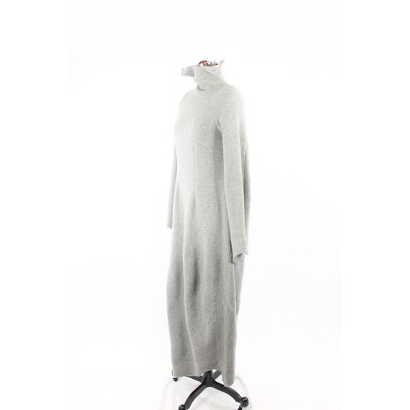H&M x MAISON MARTIN MARGIELA Grey 100% Wool Mock Neck Sweater Dress, Size XS - Picture 5 of 16